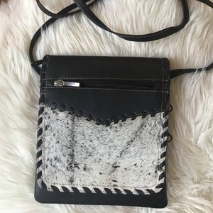Cowhide Leather crossbody purse